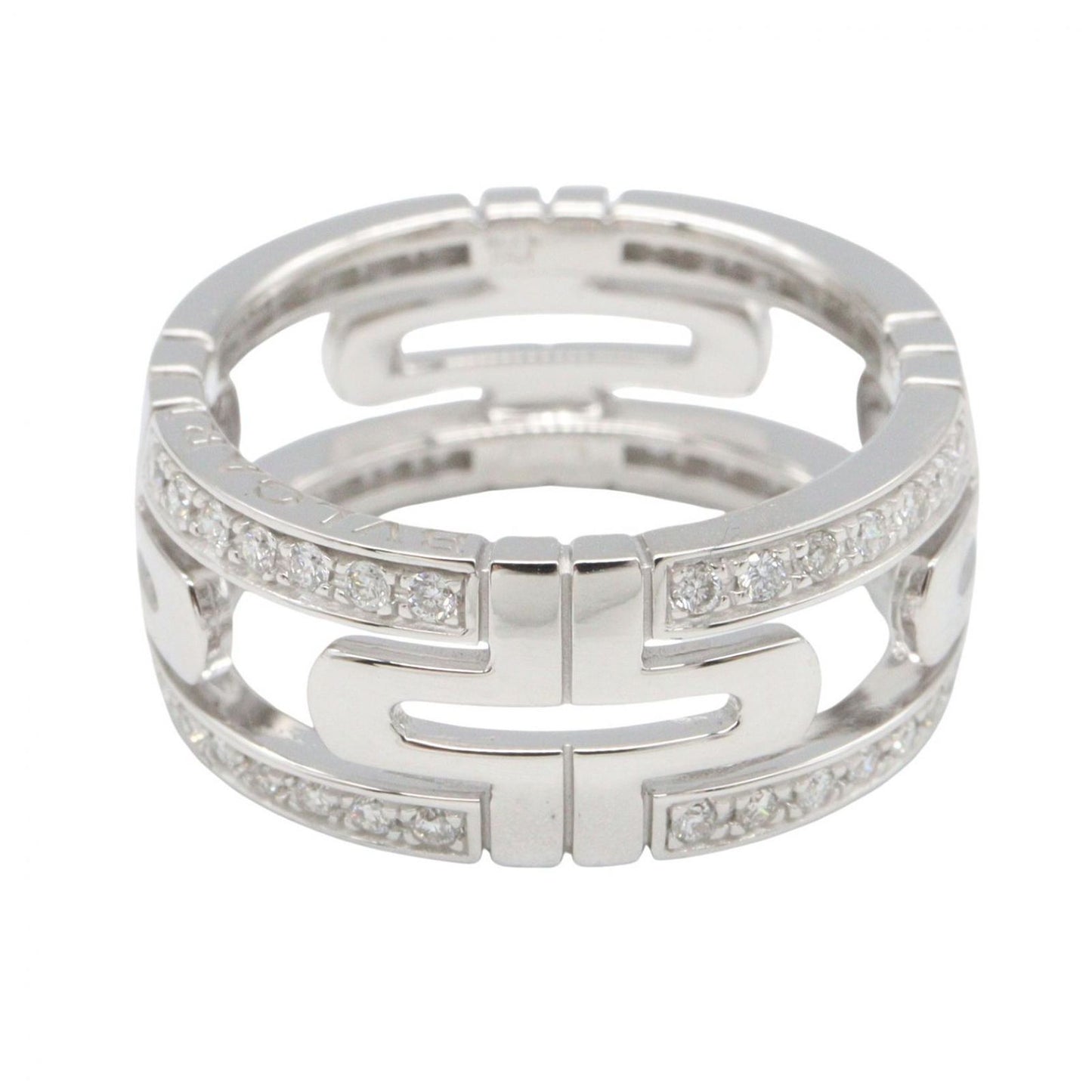 Bvlgari Ring Parentesi Small Diamond 18k White Gold — view 2