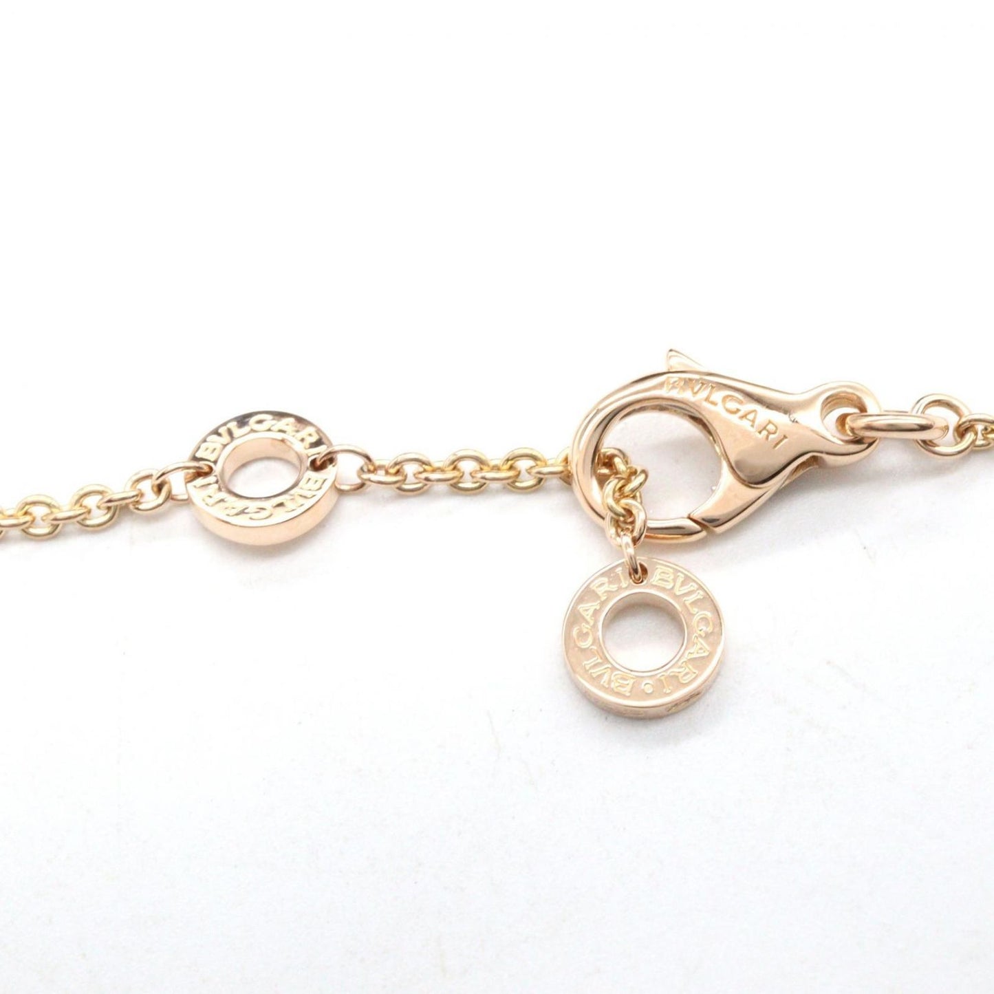 Bvlgari Necklace Onyx Diamond 41.5 43.5 cm 18k Pink Gold — view 4