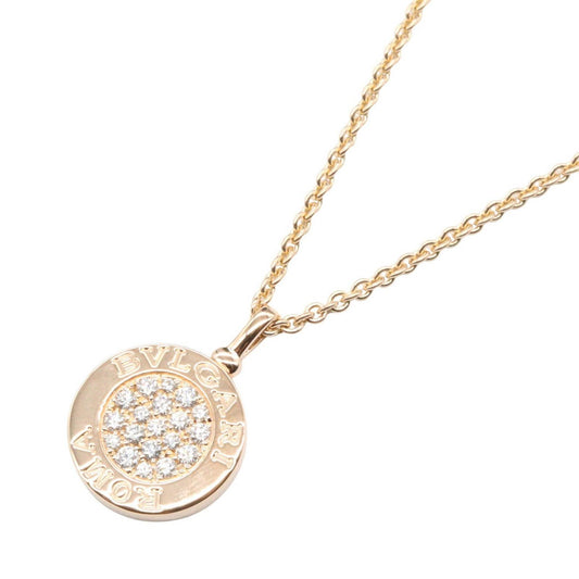 Bvlgari Necklace Onyx Diamond 41.5 43.5 cm 18k Pink Gold