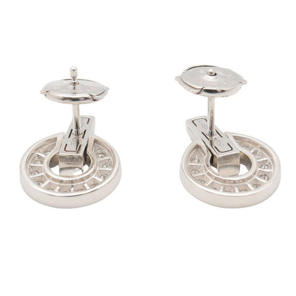 Bvlgari Earrings Openwork Diamond 18k White Gold — view 2