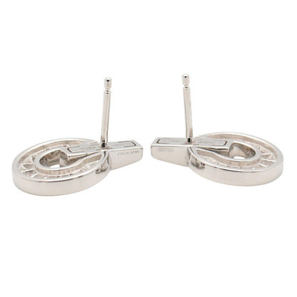 Bvlgari Earrings Openwork Diamond 18k White Gold — view 3