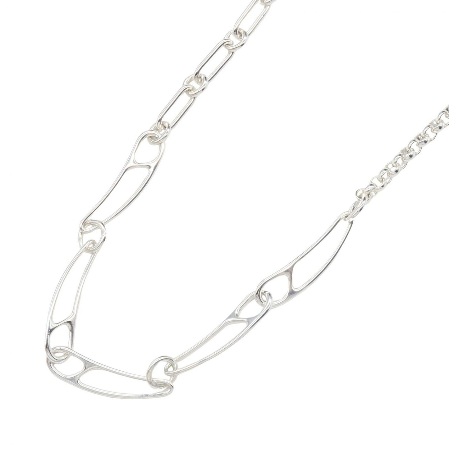 Hermes Necklace Chaine D'ancre Punk 41.5 cm 925 Sterling Silver