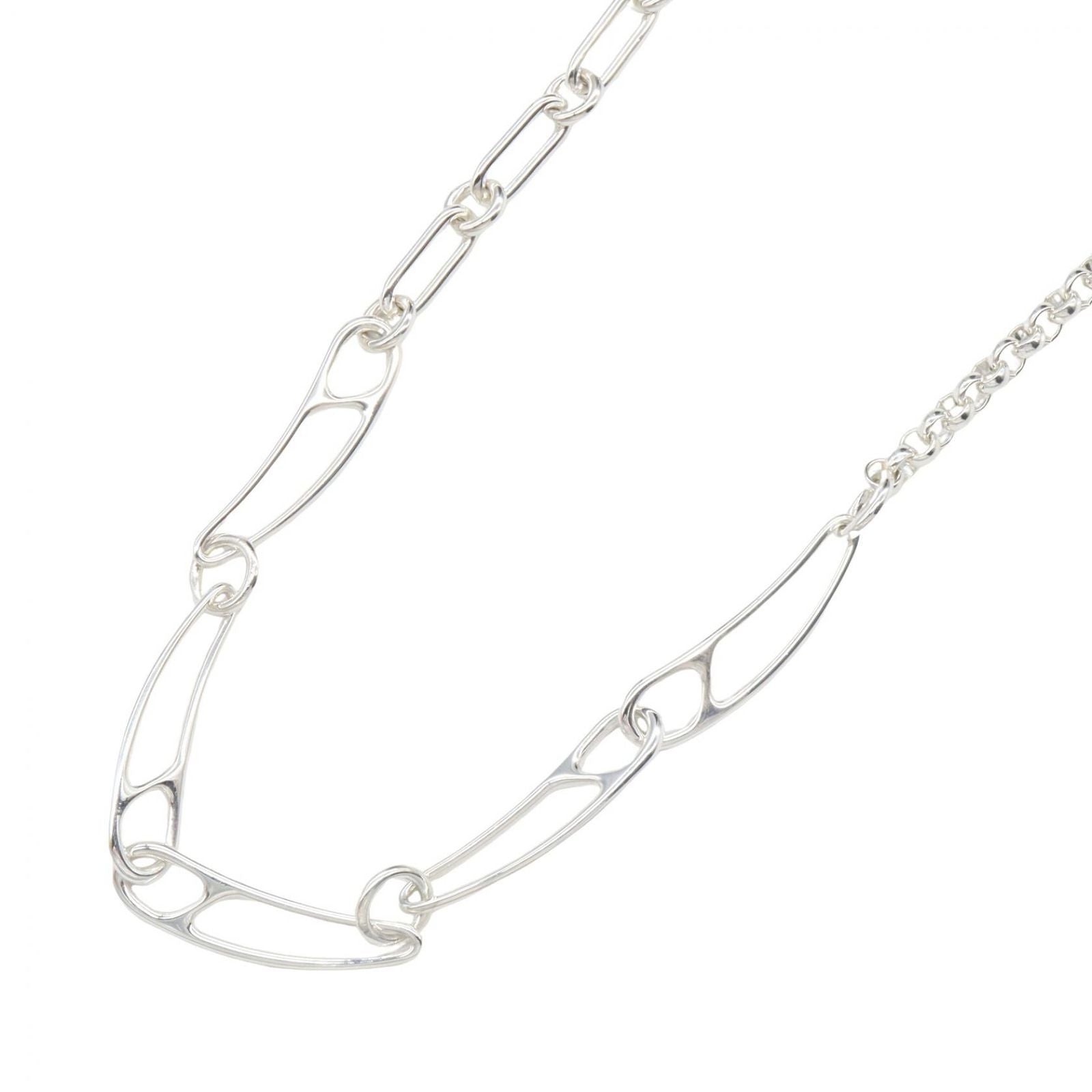 Hermes Necklace Chaine D'ancre Punk 41.5 cm 925 Sterling Silver