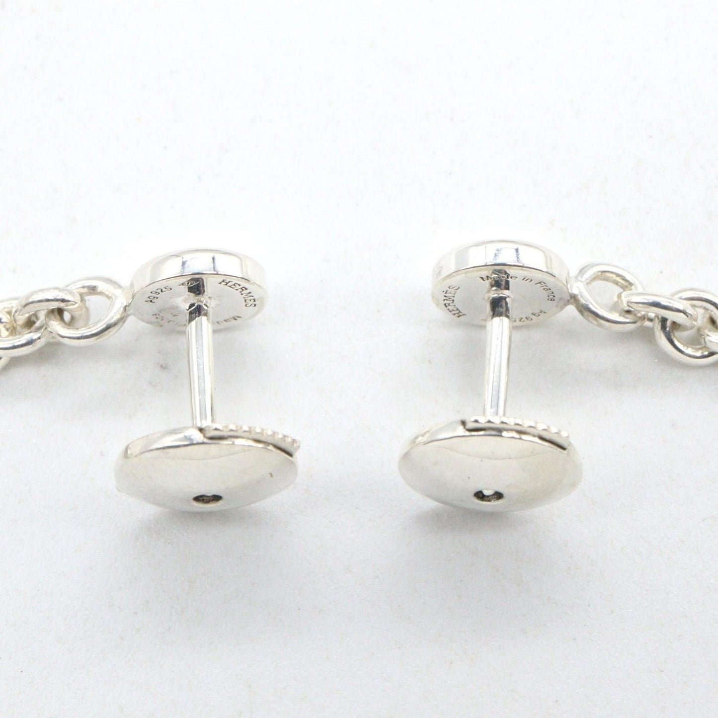 Hermes Earrings Chaine D'ancre 925 Sterling Silver — view 2