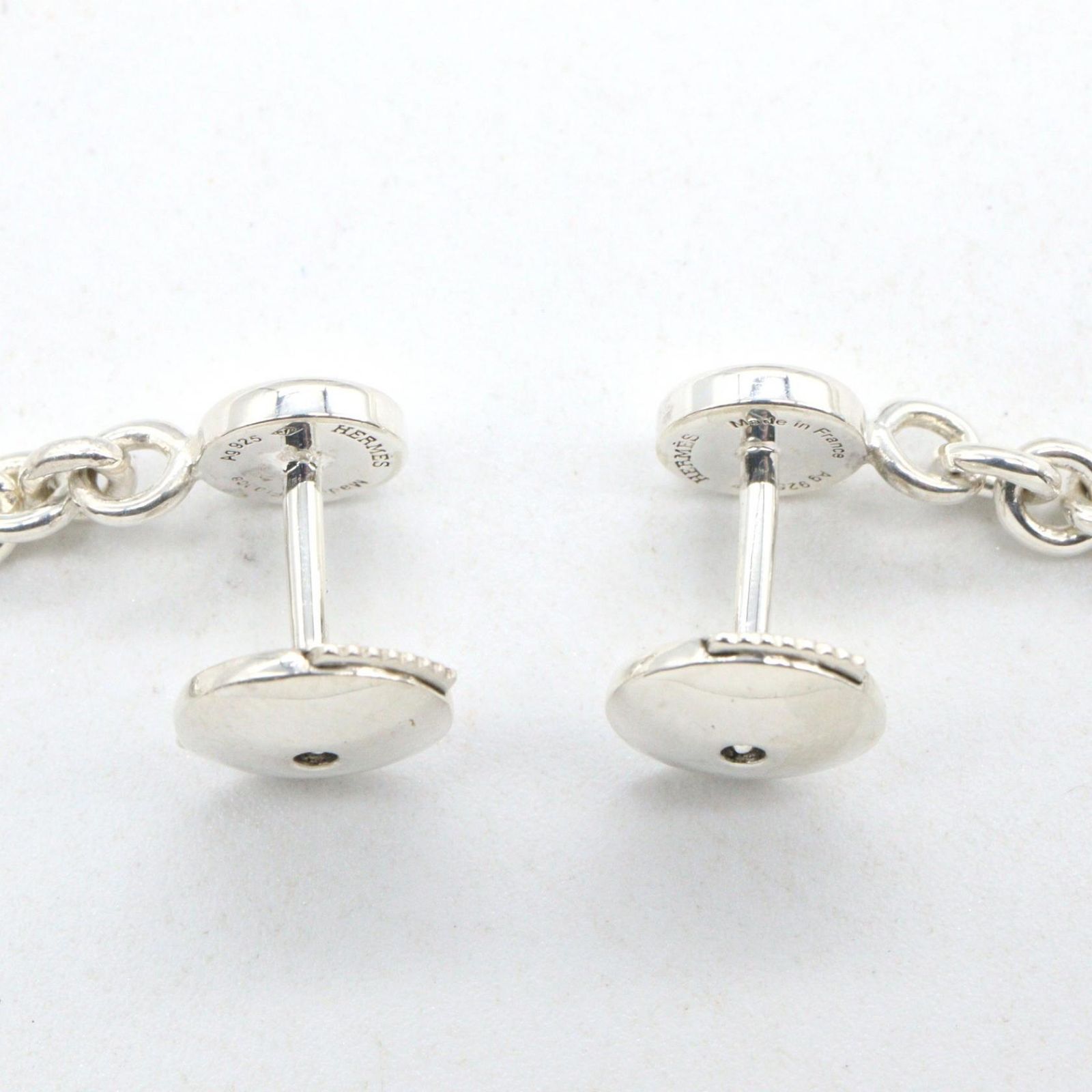 Hermes Earrings Chaine D'ancre 925 Sterling Silver — view 2