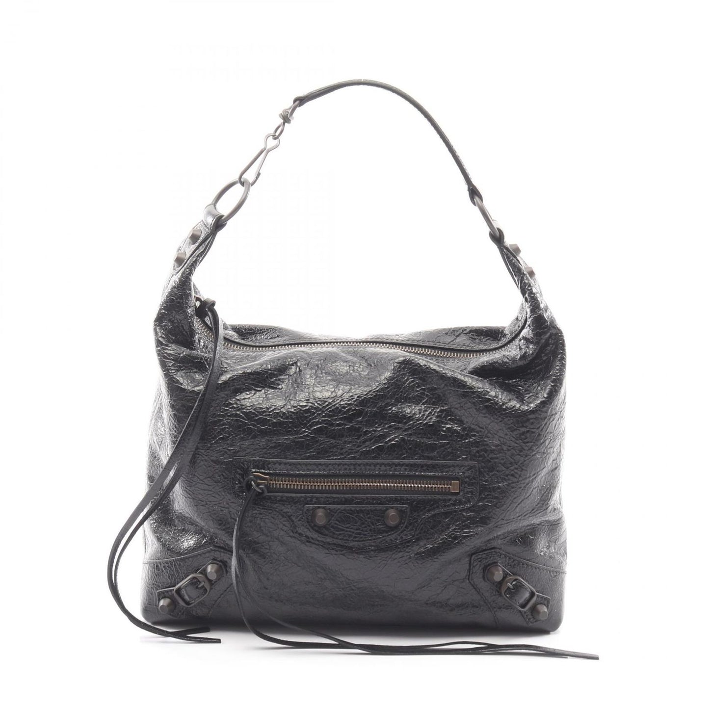 Balenciaga Handbag City Small 2-Way Black Leather