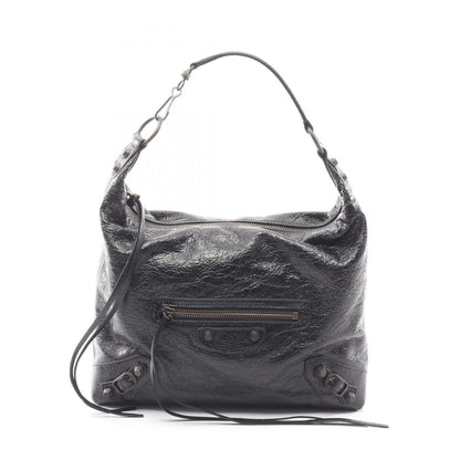 Balenciaga Handbag City Small 2-Way Black Leather