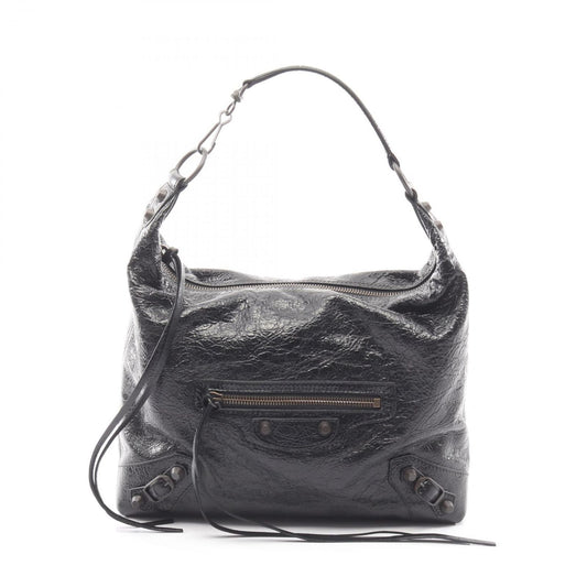 Balenciaga Handbag City Small 2-Way Black Leather