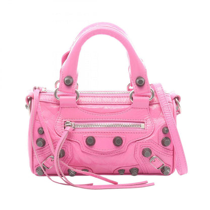 Balenciaga Handbag Cagole Nano Duffle 2-Way Pink Leather