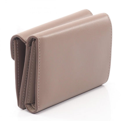 Balenciaga Trifold Wallet Envelope Mini Taupe Sesame Leather — view 2