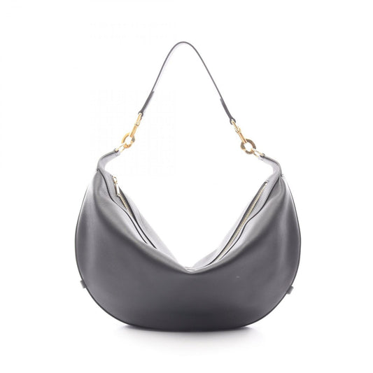 Celine Shoulder Bag Midi Amendre Black Leather