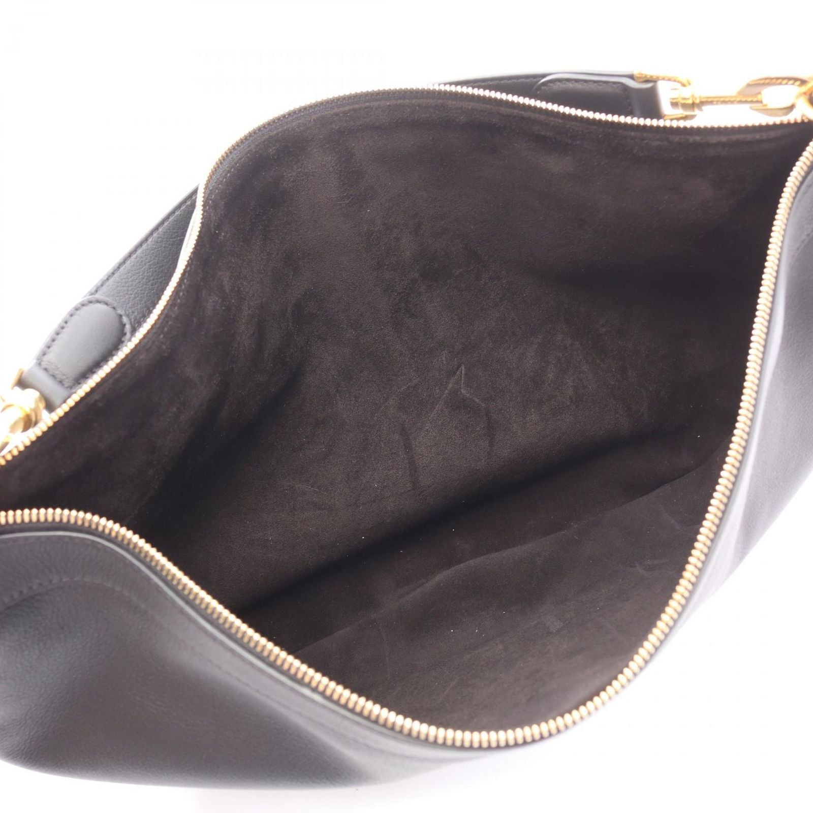 Celine Shoulder Bag Midi Amendre Black Leather — view 3