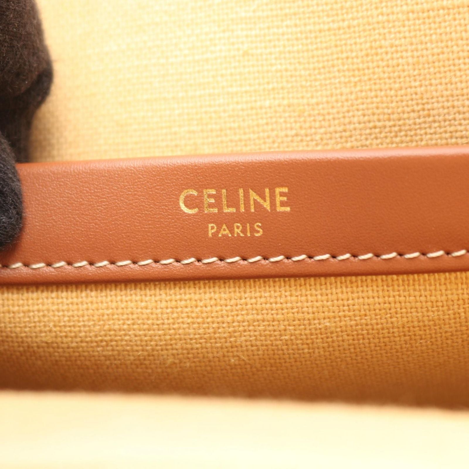 Celine Tote Large Cabas Thais Natural Tan Leather — view 4