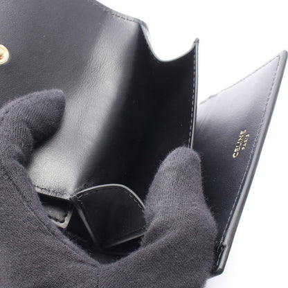 Celine Trifold Wallet Small 16 Seize Black Leather — view 5