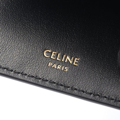 Celine Trifold Wallet Small 16 Seize Black Leather — view 6