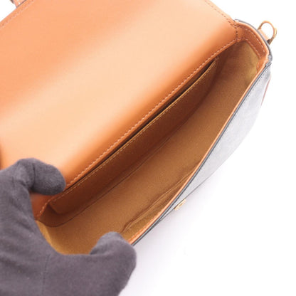 Celine Shoulder Bag Folco Triomphe 2-Way Tan Canvas Leather — view 3