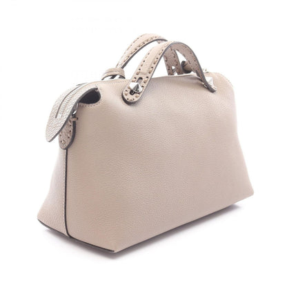 Fendi Handbag by the Way Soft Medium Selleria 2-Way Dove Gray Leather — view 2
