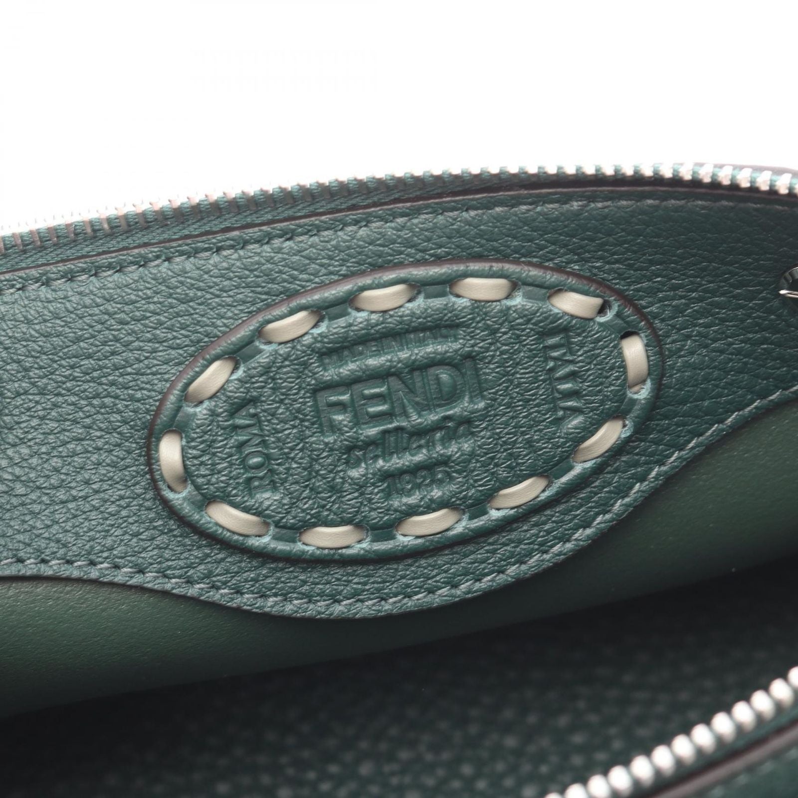 Fendi Handbag by the Way Selleria Mini 2-Way Verde Leather — view 4