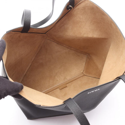 Loewe Tote Puzzle Fold Horizontal Black Leather — view 3