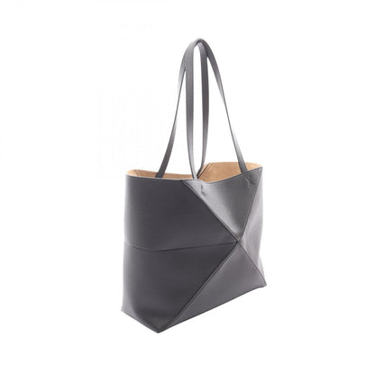 Loewe Tote Puzzle Fold Horizontal Black Leather — view 2
