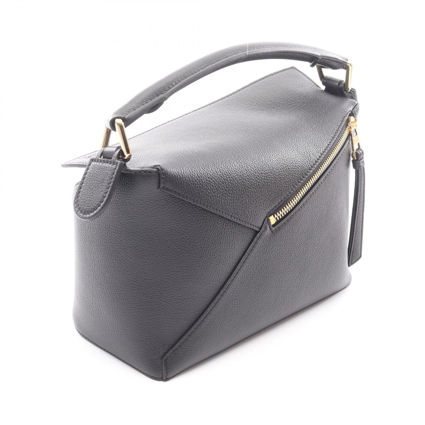 Loewe Handbag Puzzle Edge Small 2-Way Black Leather Bag — view 2