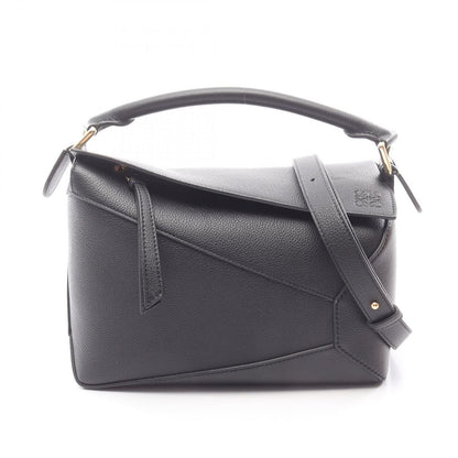Loewe Handbag Puzzle Edge Small 2-Way Black Leather Bag