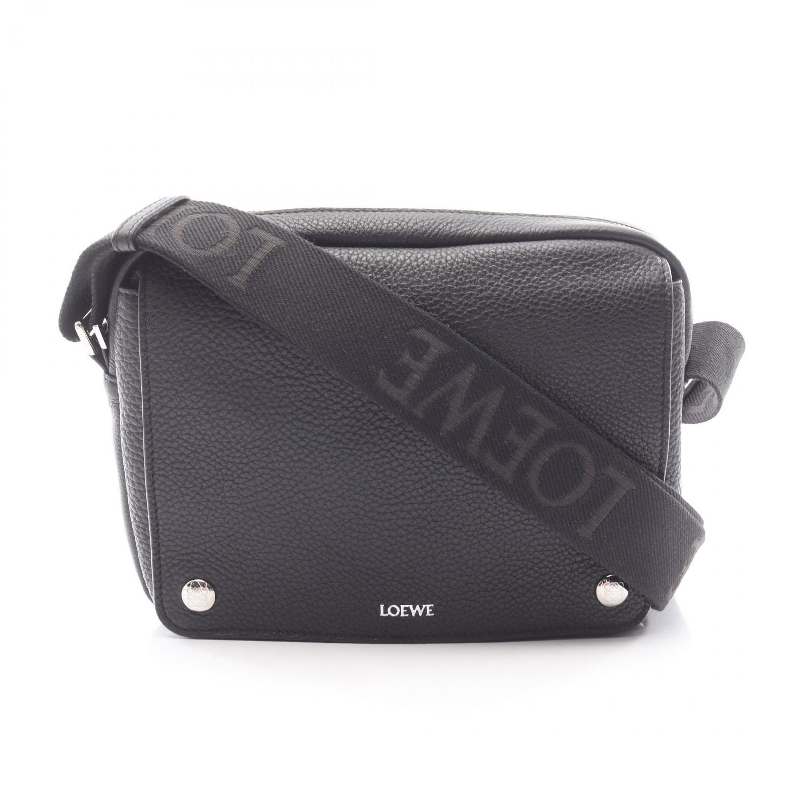 Loewe Shoulder Bag Pebble Black Leather