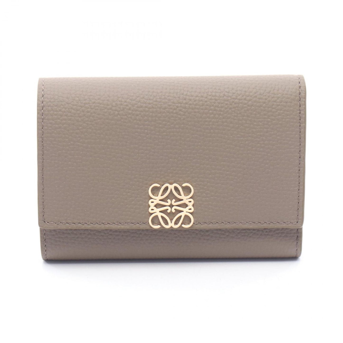 Loewe Trifold Wallet Anagram Vertical Small Top Leather