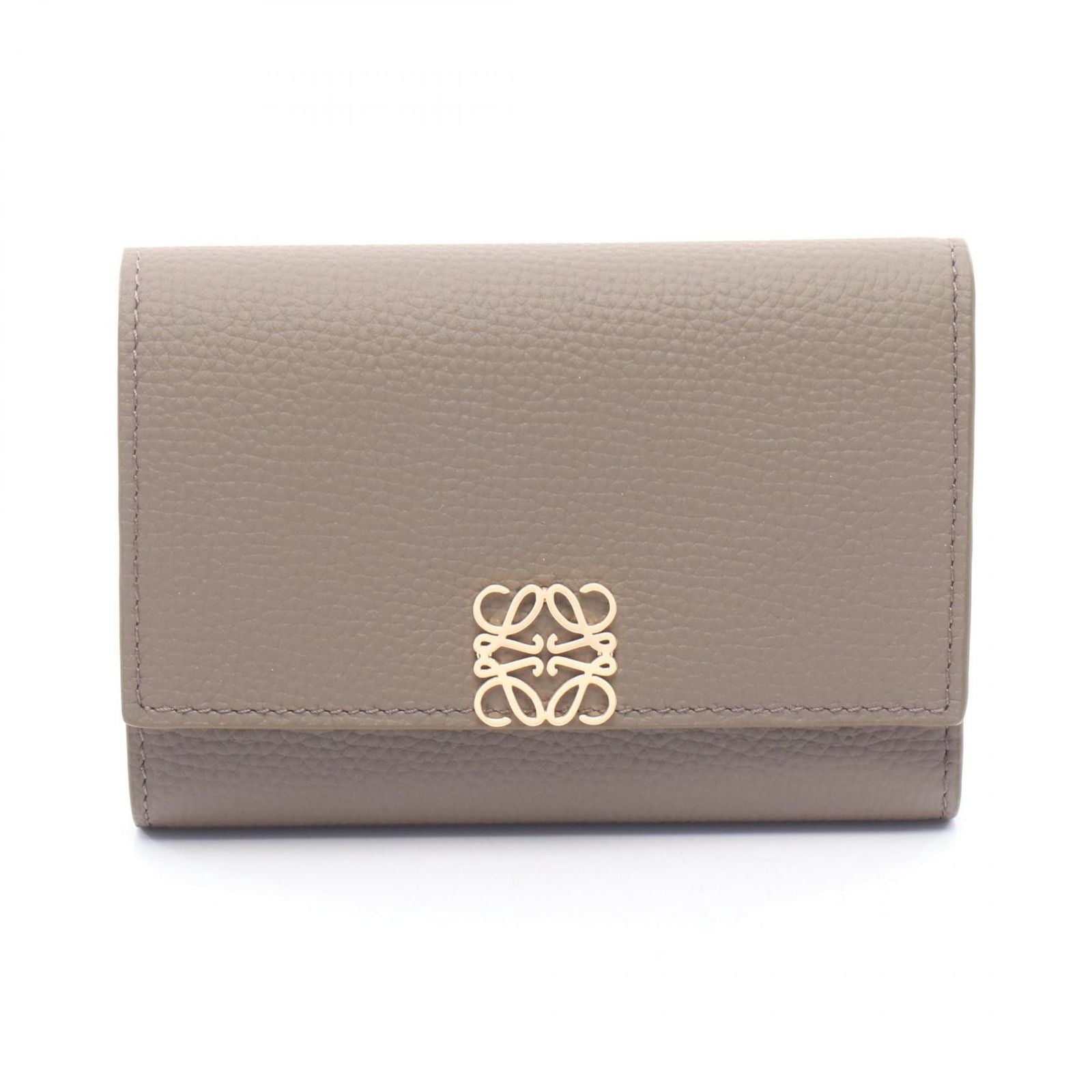Loewe Trifold Wallet Anagram Vertical Small Top Leather