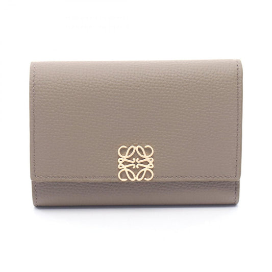 Loewe Trifold Wallet Anagram Vertical Small Top Leather