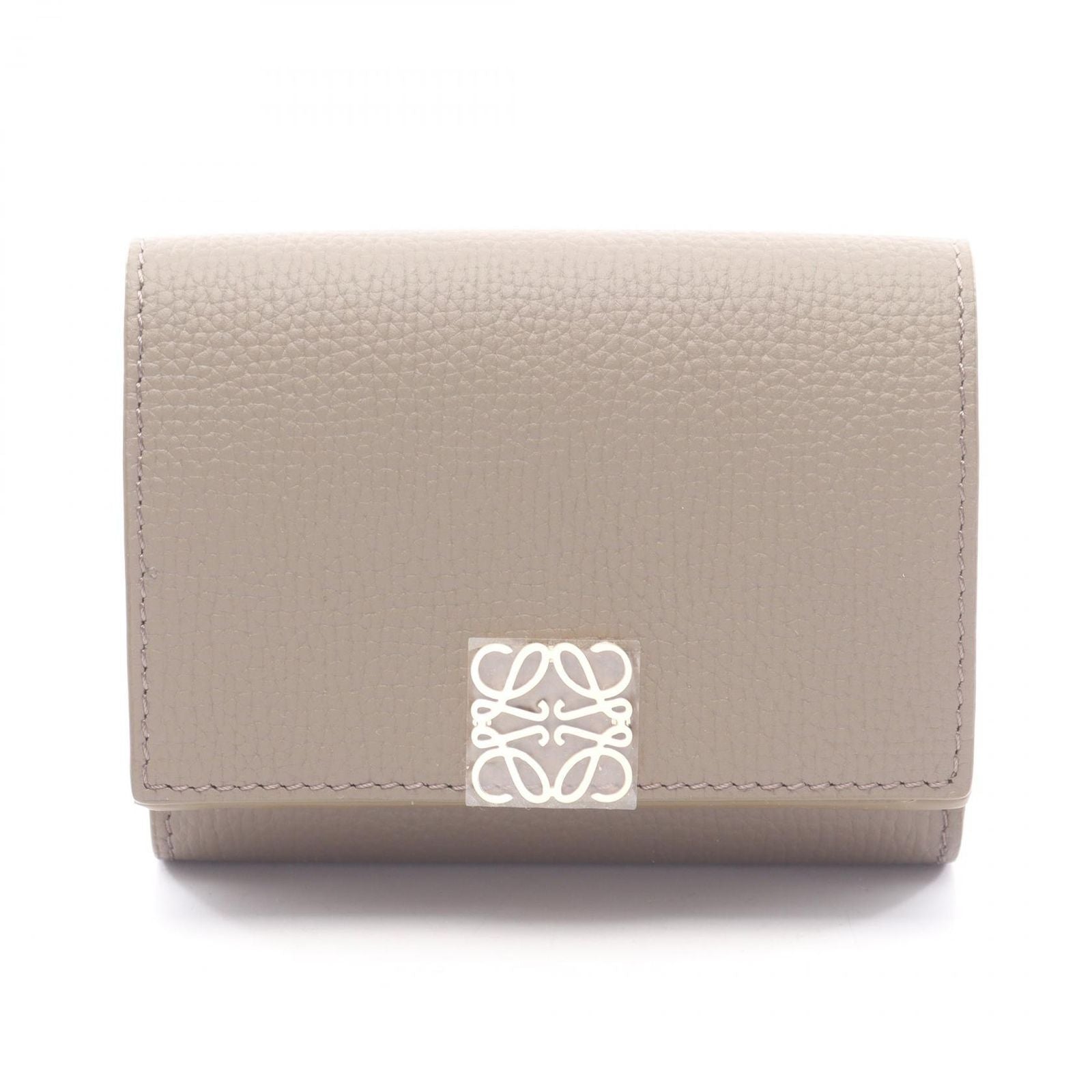 Loewe Trifold Wallet Anagram Top Leather