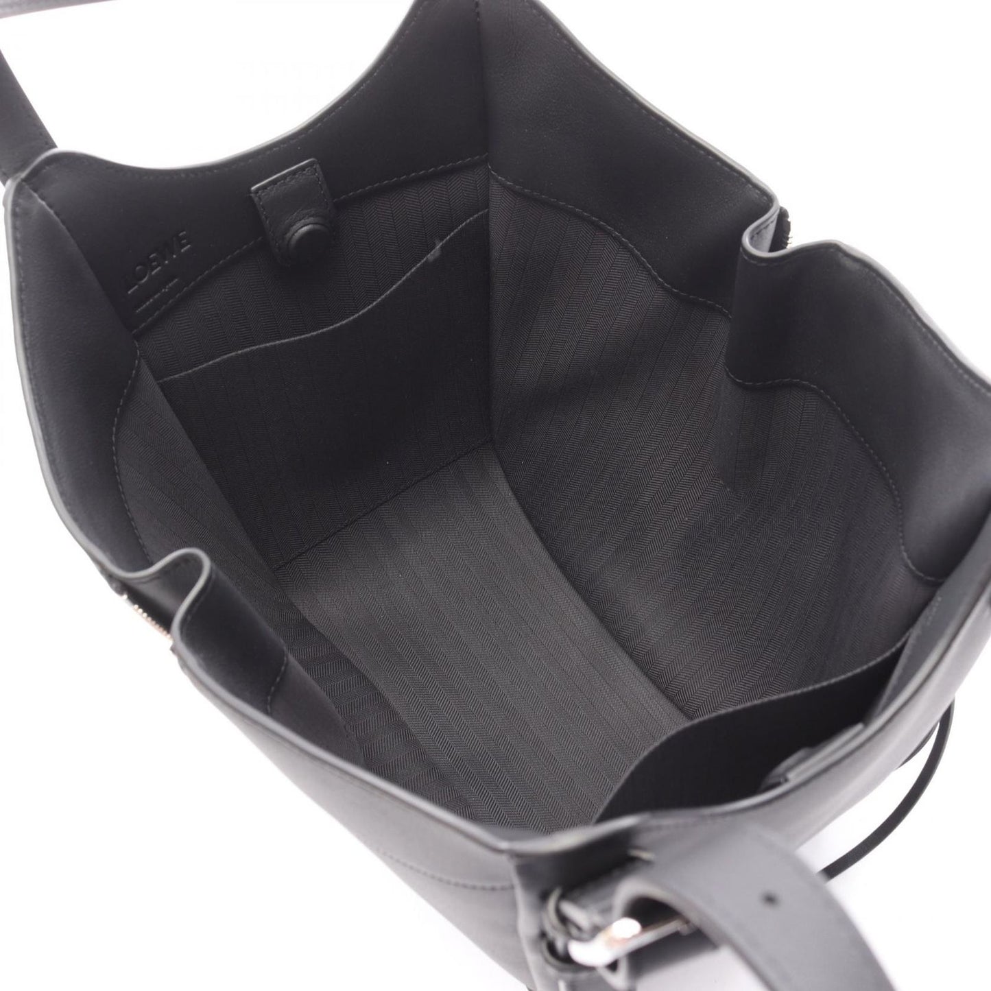 Loewe Handbag Hammock Flip Bag 2-Way Black Leather — view 3