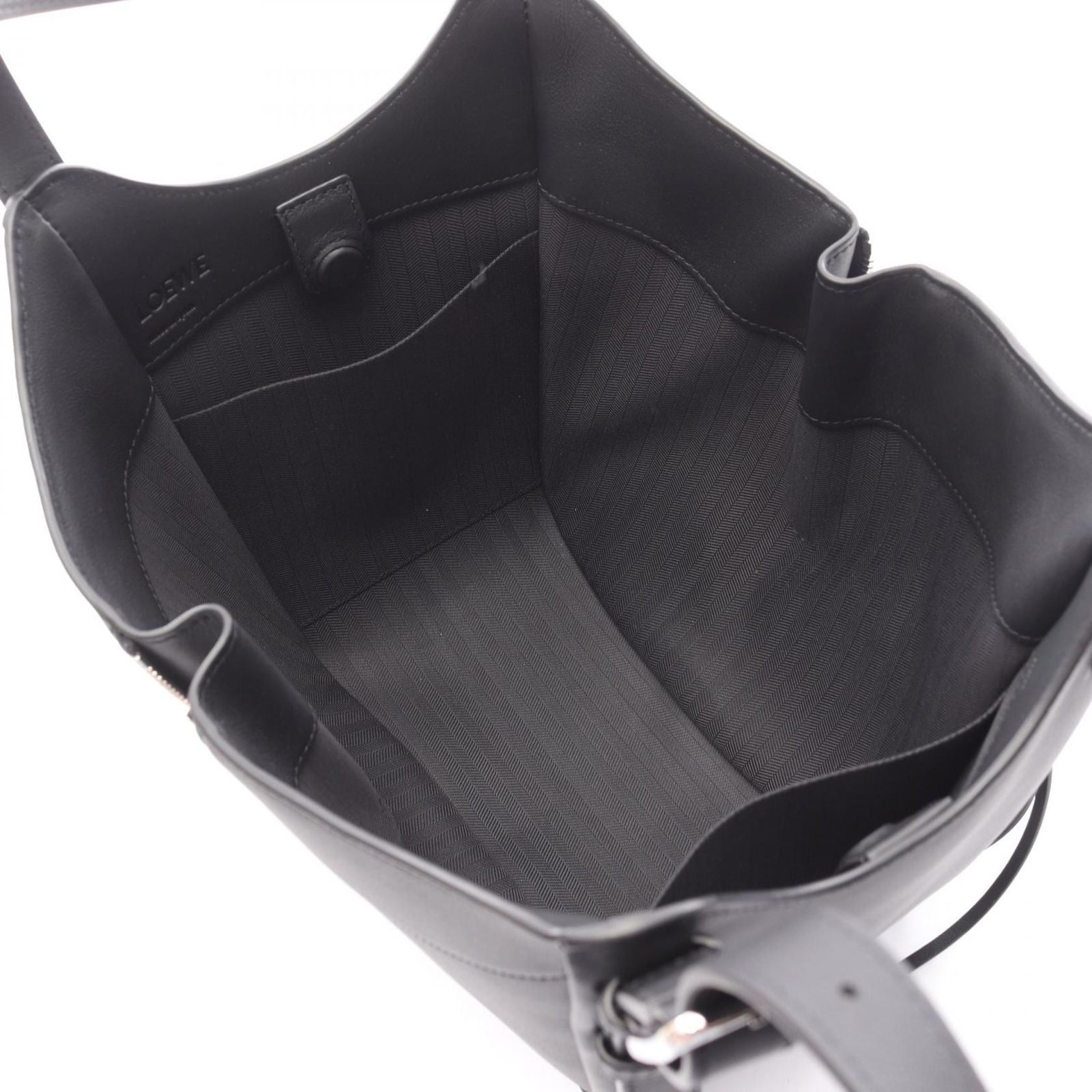 Loewe Handbag Hammock Flip Bag 2-Way Black Leather — view 3