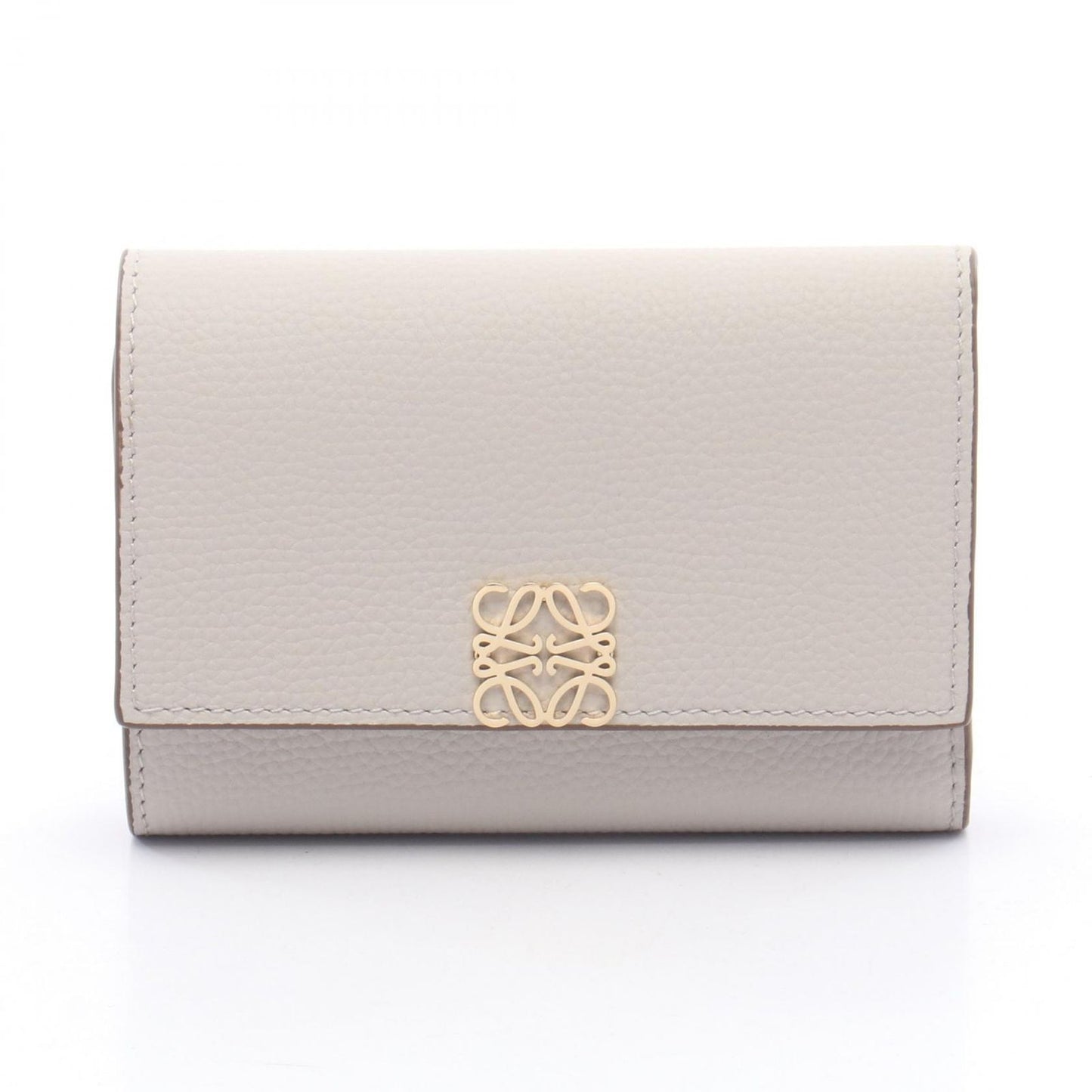 Loewe Trifold Wallet Anagram Vertical Small Lai Togo Leather