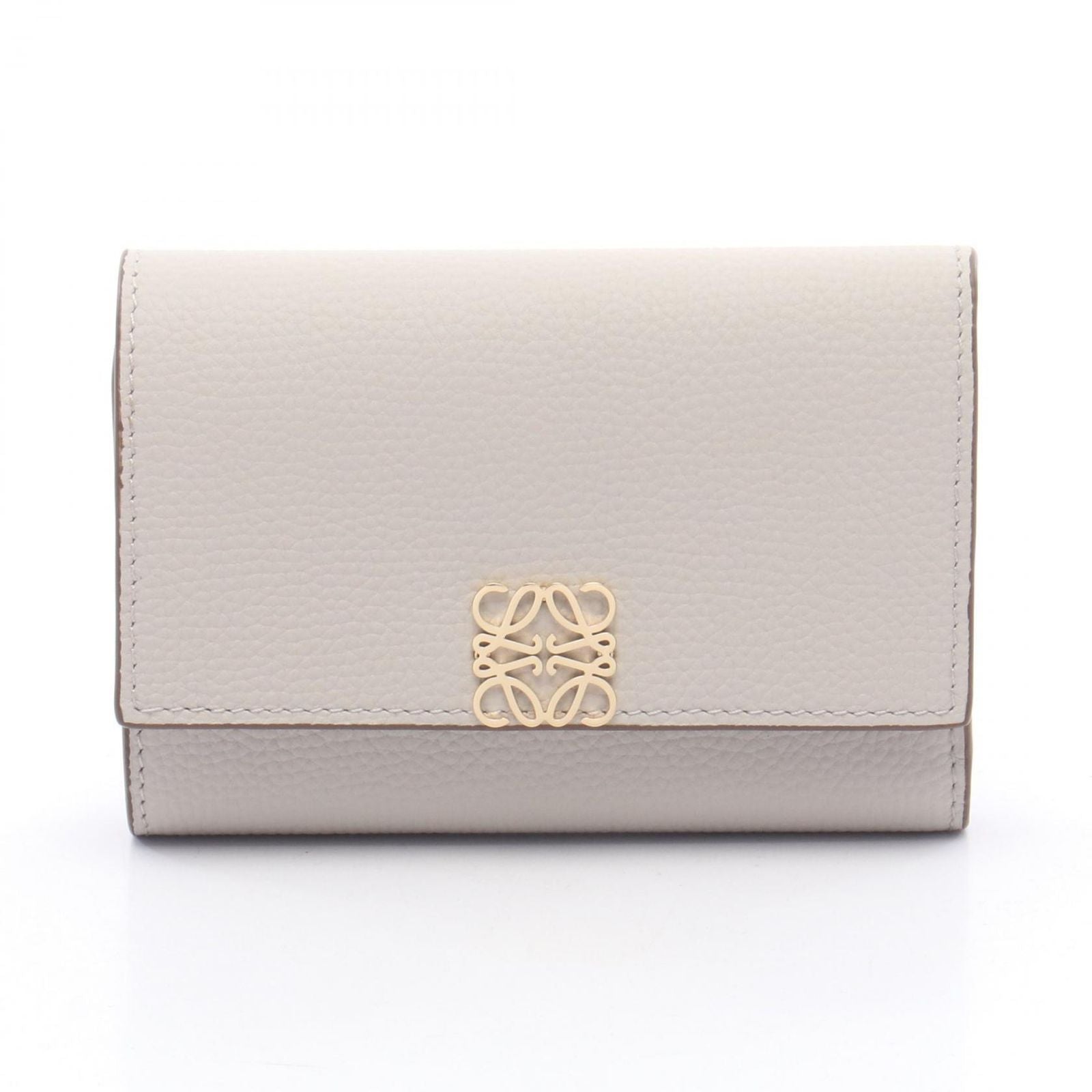 Loewe Trifold Wallet Anagram Vertical Small Lai Togo Leather