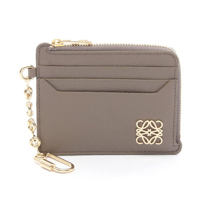 Loewe Coin Case Anagram Square Card Holder with Key Ring Top Leather