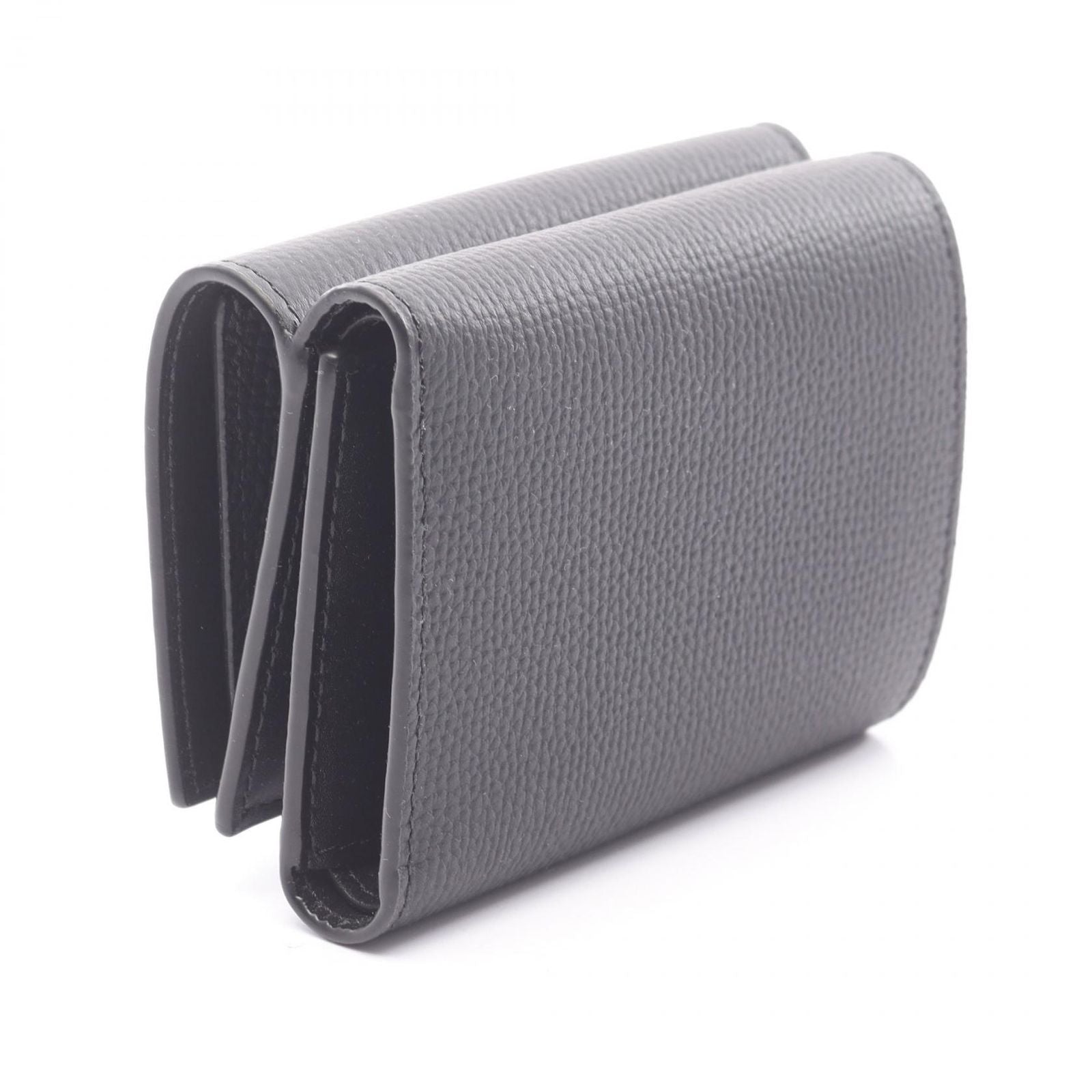 Loewe Trifold Wallet Anagram Black Gold Leather — view 2