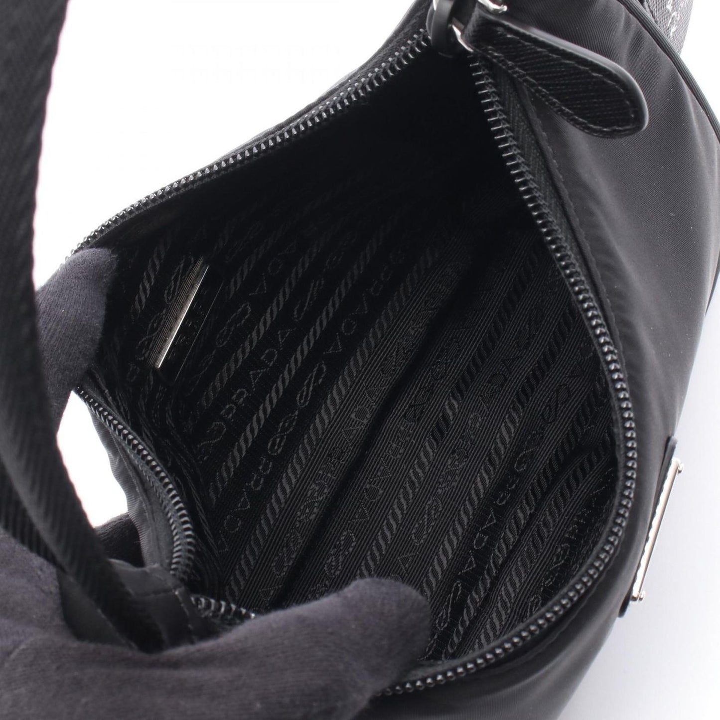 Prada Handbag Mini Edition Re-Nylon Black Nylon Bag — view 3