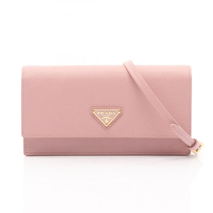 Prada Shoulder Bag Saffiano Pink Leather