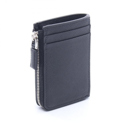 Prada Coin Case Card Black Saffiano Leather — view 2