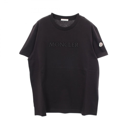 Moncler Short Sleeve T-Shirt SS Logo Embroidery Black Cotton