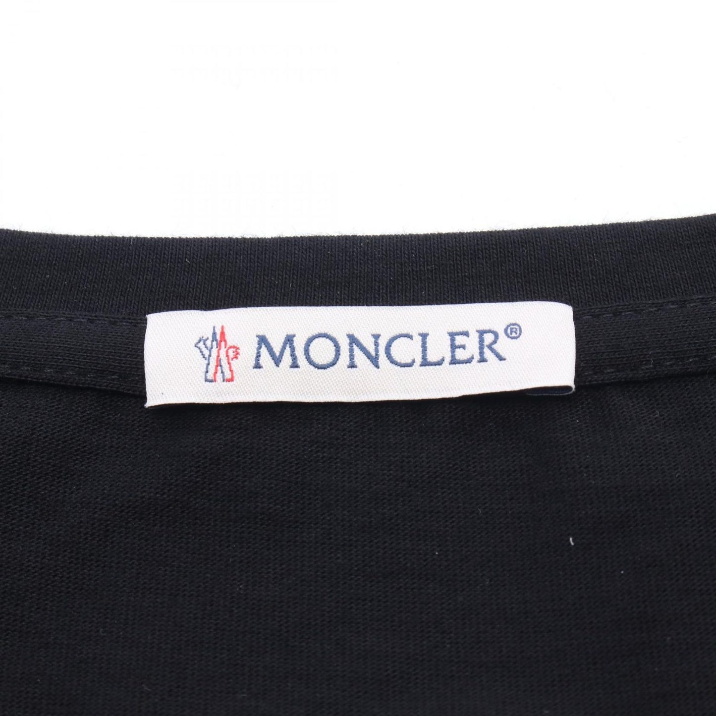Moncler Short Sleeve T-Shirt Maglia Manica Corta Black Cotton — view 3
