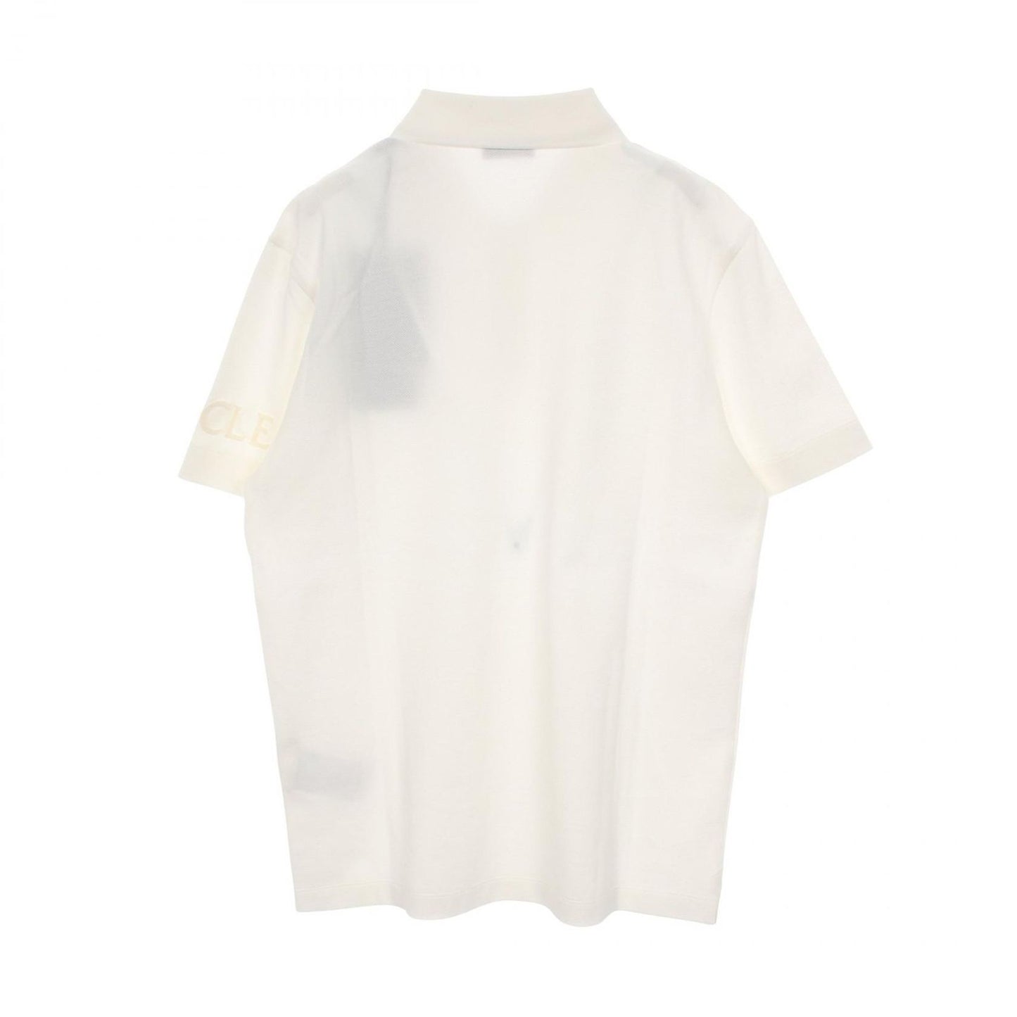 Moncler Polo Shirt SS White Cotton — view 2