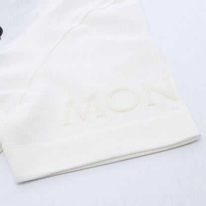 Moncler Polo Shirt SS White Cotton — view 5
