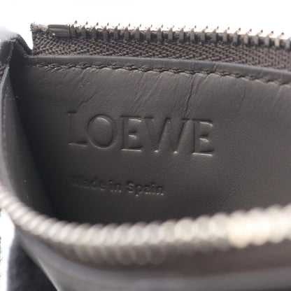 Loewe Coin Case Puzzle Card Asphalt Gray Storm Blue Leather Holder — view 4