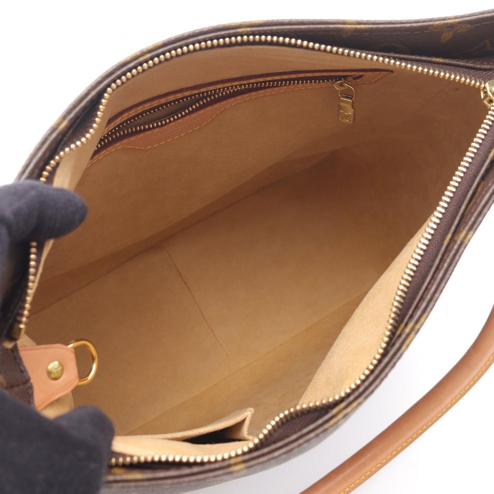 Louis Vuitton Shoulder Bag Looping GM Canvas Leather — view 3