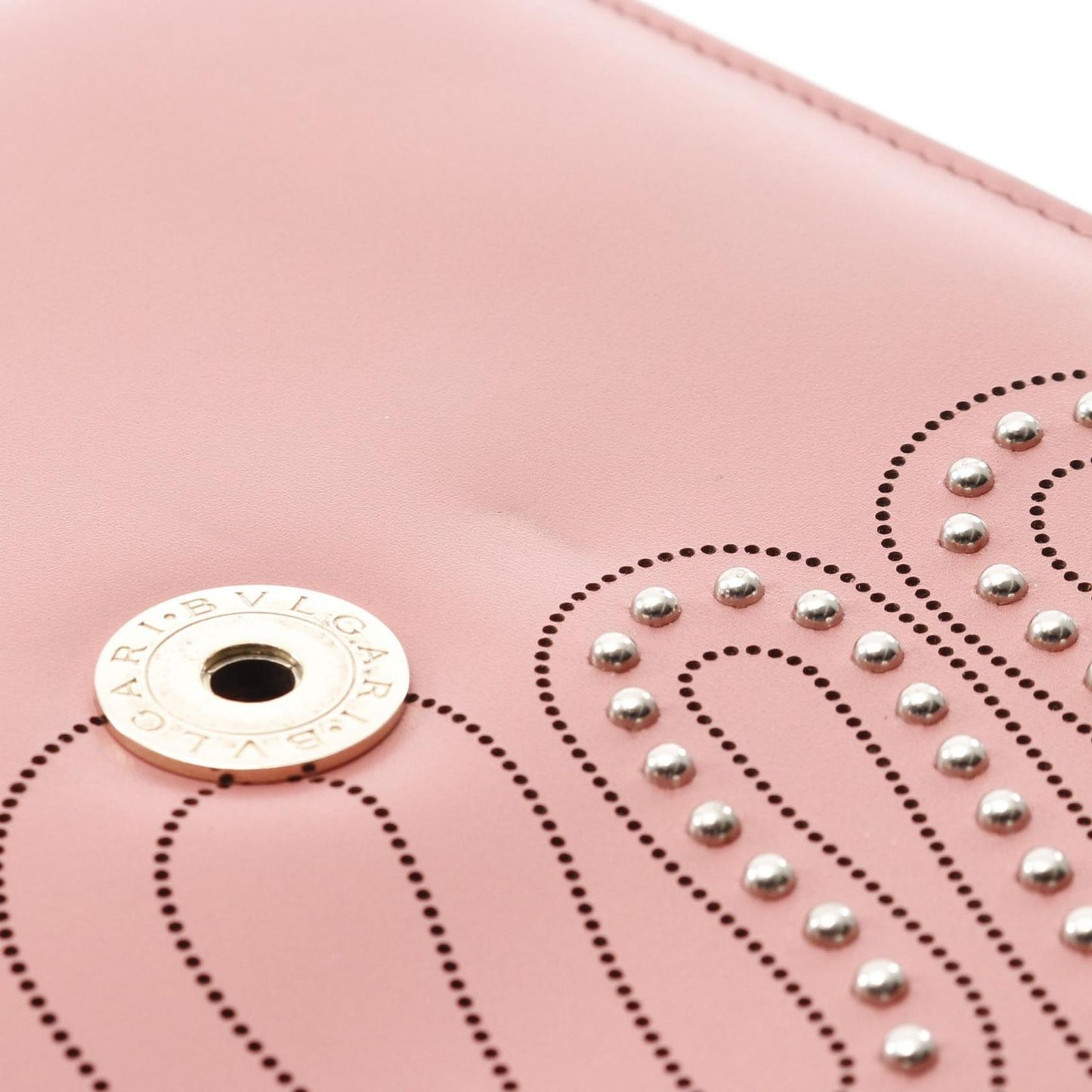 Bvlgari Shoulder Bag Serpenti Forever Mauve Pink Leather Chain — view 9
