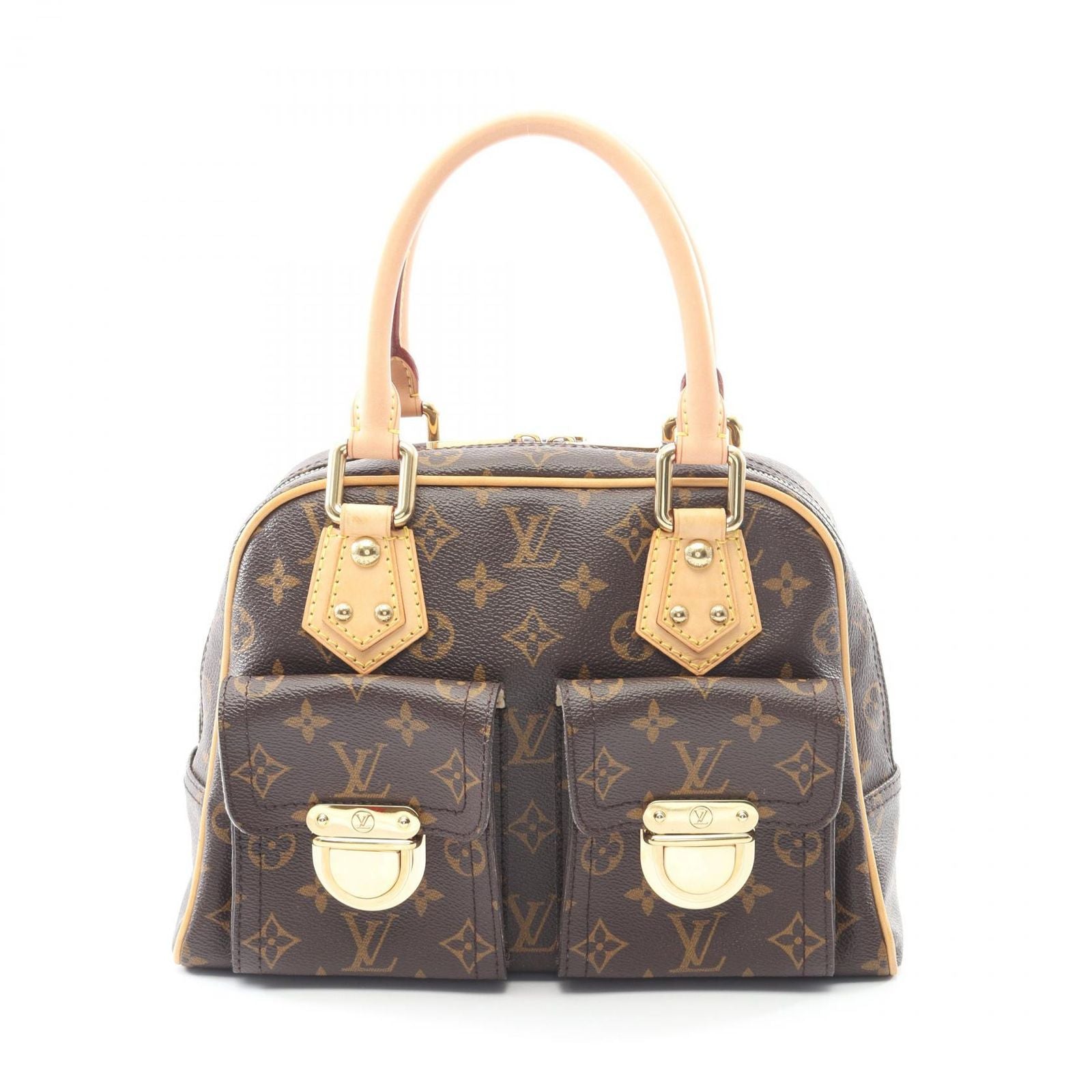 Louis Vuitton Handbag Manhattan PM Canvas Leather