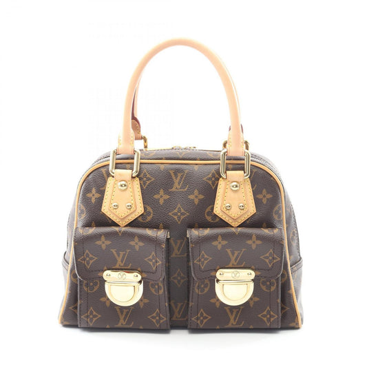 Louis Vuitton Handbag Manhattan PM Canvas Leather