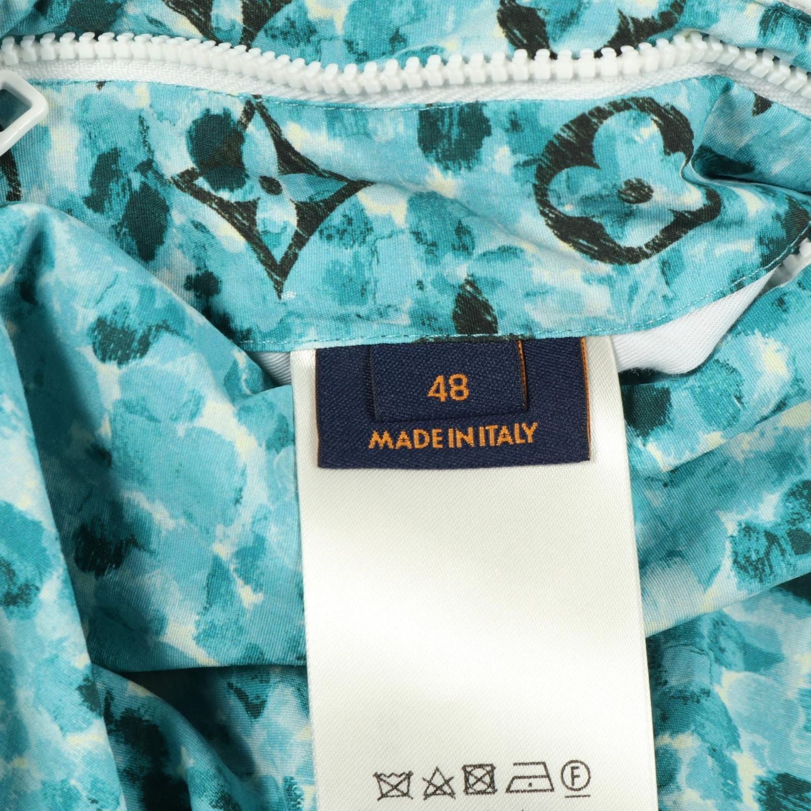 Louis Vuitton Mountain Hoodie Monogram Printed Windbreaker Blue Nylon — view 7